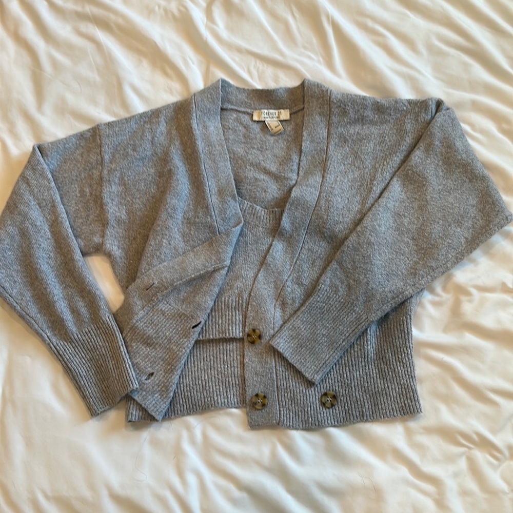 Two Piece Cardigan and Shirt